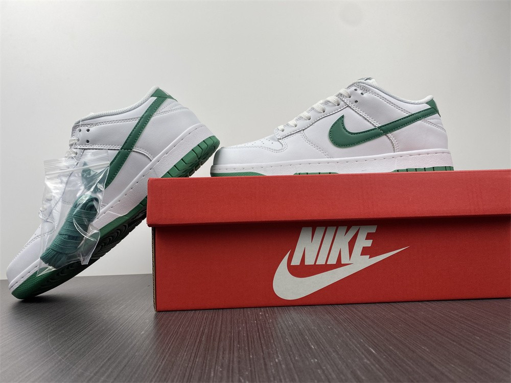 nike dunk low white green noise(w) dd1503-112