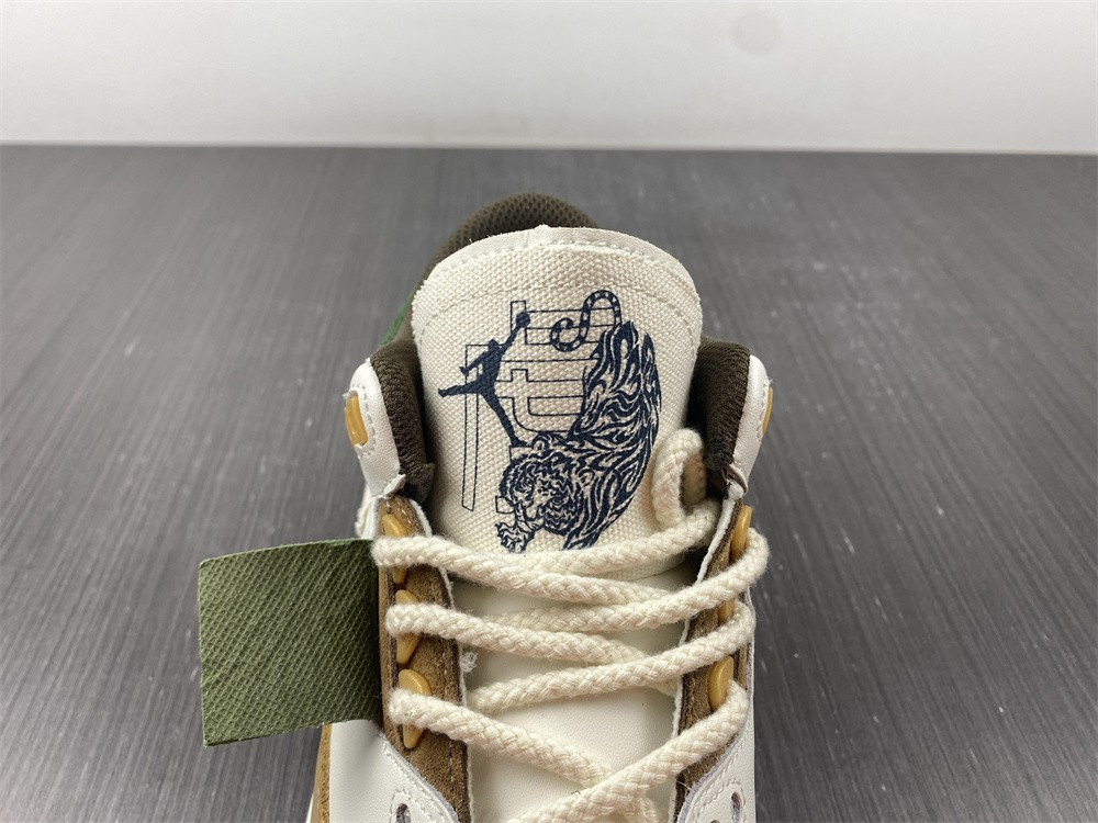 air jordan 3 retro se white dark brown green shoes