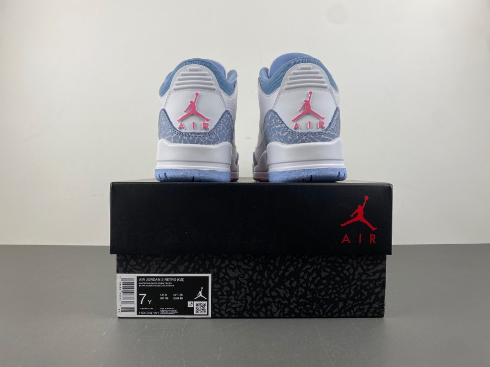 Air Jordan 3 GS "Denim/Pink Glow" HQ0784-101