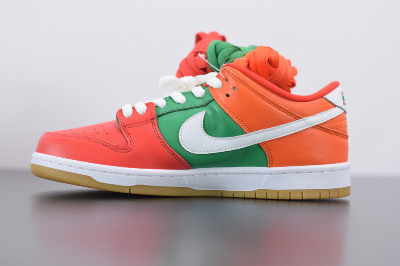 nike dunk low nike red orange green cz5130-600