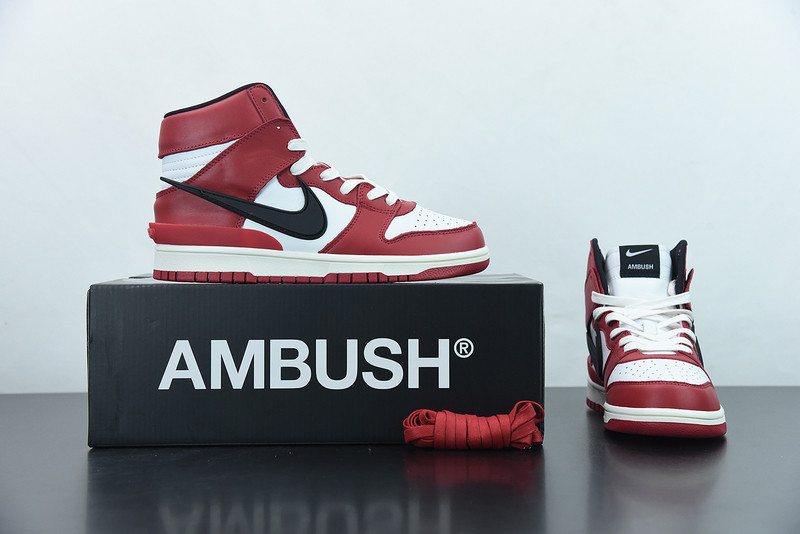 ambush x nike dunk high “chicago” cu7544-102