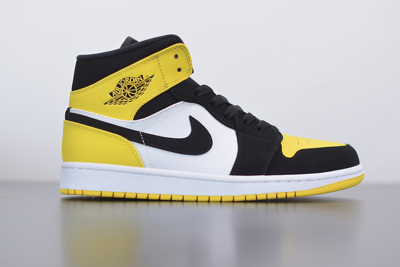 air jordan 1 mid se "yellow toe" 852542-071