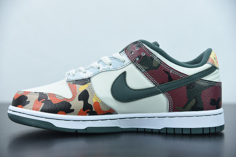 nike sb dunk low “multi camo” dh0957-100