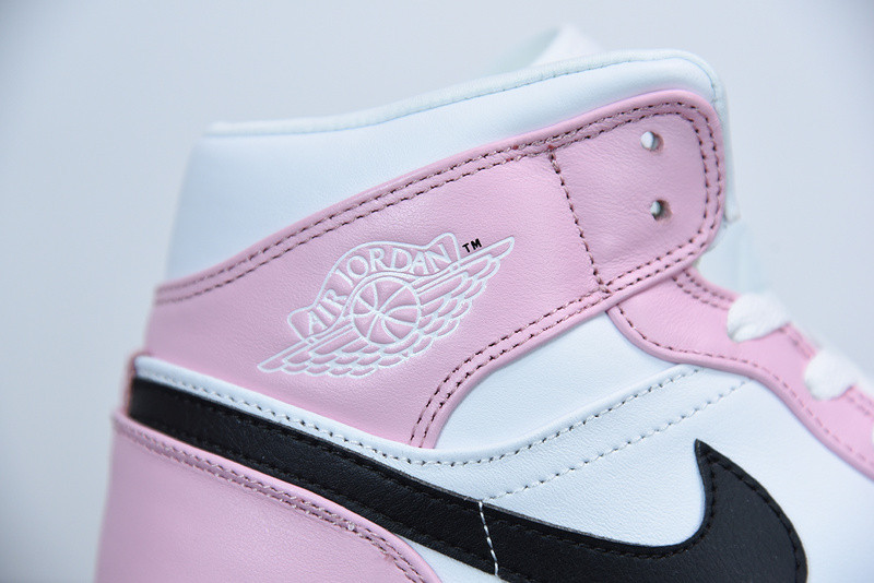 air jordan 1 mid white pink bq6472-500