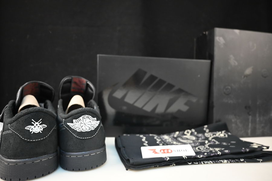 travis scott x air jordan 1 low og “black phantom” dm7866-001