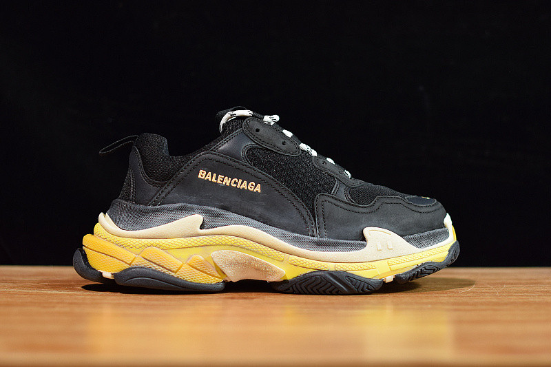bc triple s trainer ''black yellow'' 534162 w09og 1087