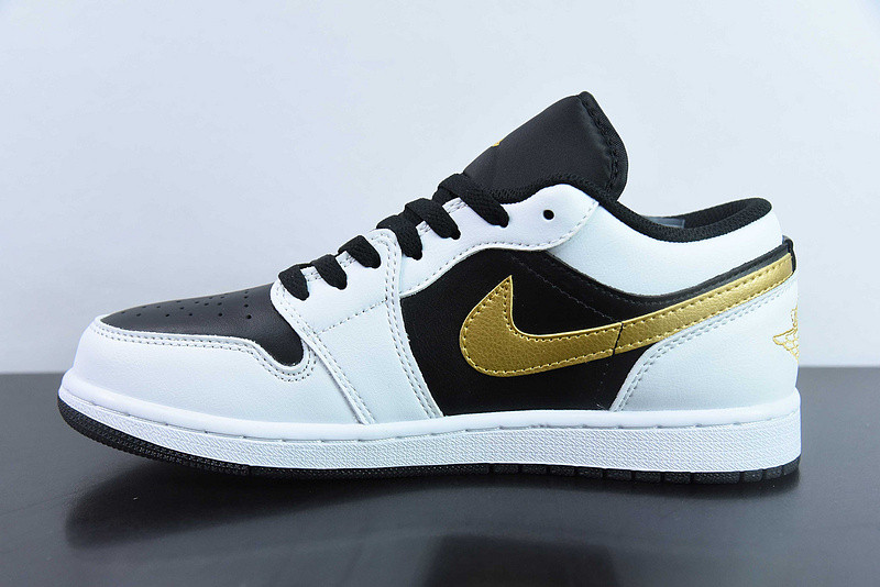 air jordan 1 low “gold swoosh” 553558-172