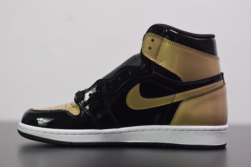 air jordan 1 retro high og nrg "gold toe" 861428-007