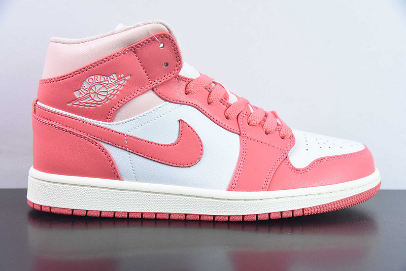 air jordan 1 mid "strawberries & cream" bq6472-186
