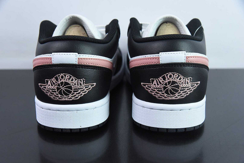 Air Jordan 1 Low "Black/Rust Pink/White" 553558-165