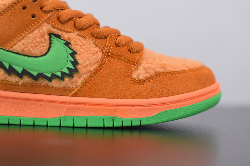 grateful dead x nike sb dunk low “orange bear” cj5378-800