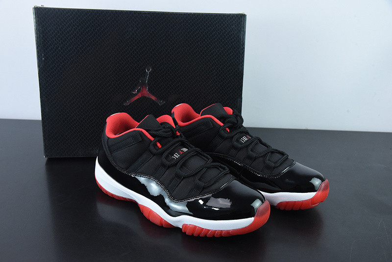 air jordan 11 retro low "bred" 528895-012