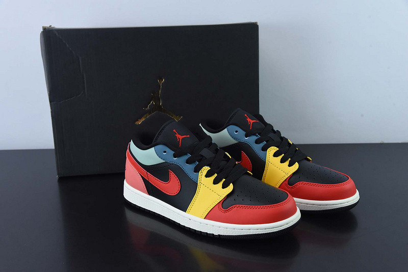 air jordan 1 low “black multi” dn3739-060