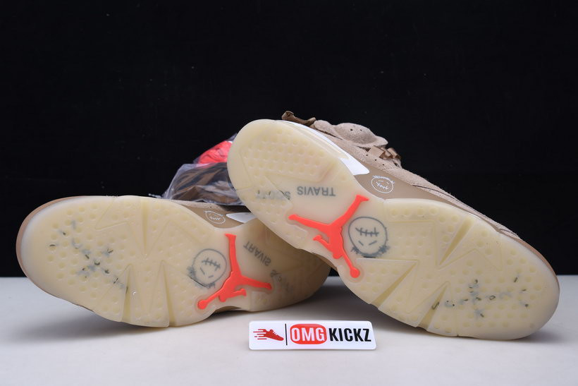 travis scott x air jordan 6 “british khaki ” dh0690-200