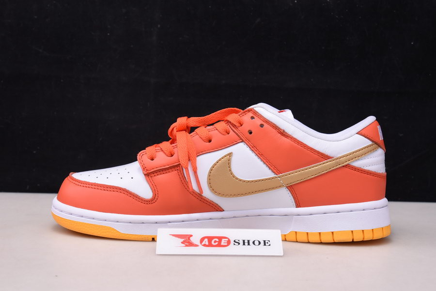 nike dunk low “golden orange” dq4690-800