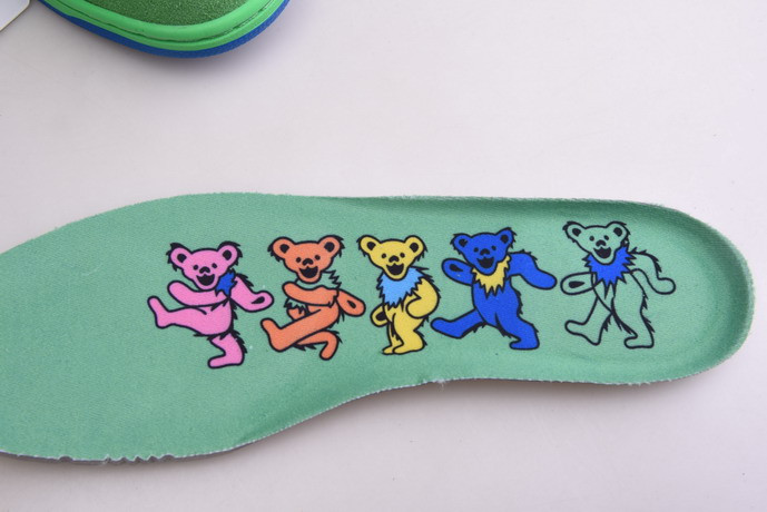 grateful dead x nike sb dunk low “green bear” cj5378-300