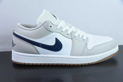 Air Jordan 1 Low ''Midnight Navy Neutral Grey'' 553558-146